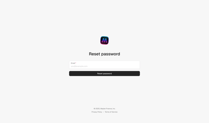 Maybe Finance screen example