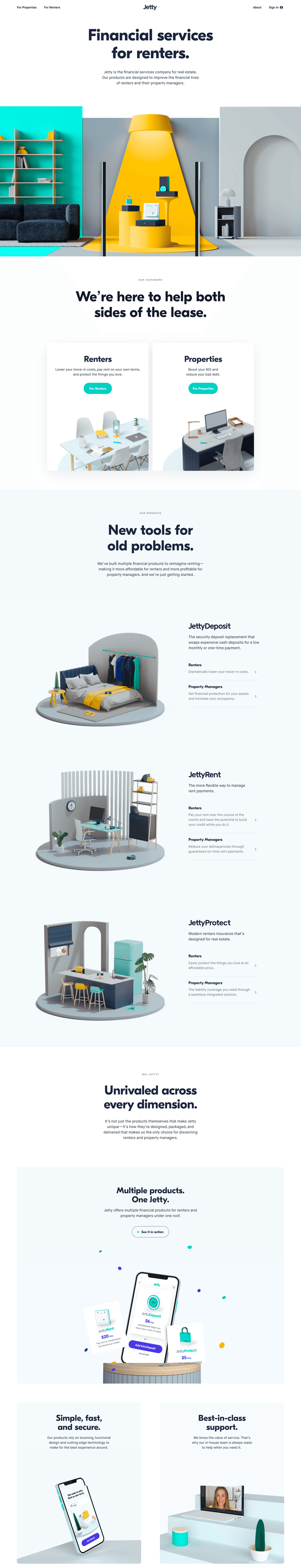 Jetty
				 page example