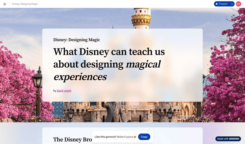 Gamma screen example