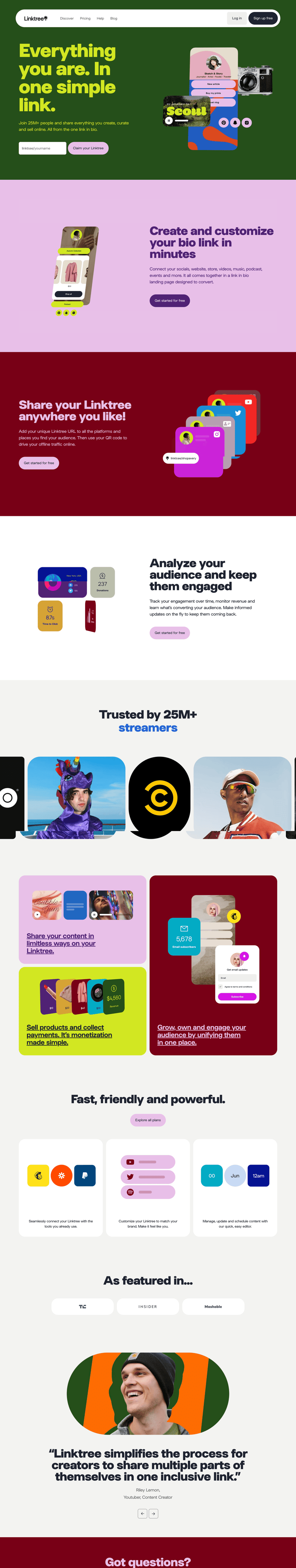 Linktree
			  ux ui design