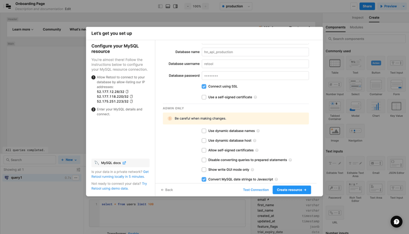 Retool
			       ux ui design