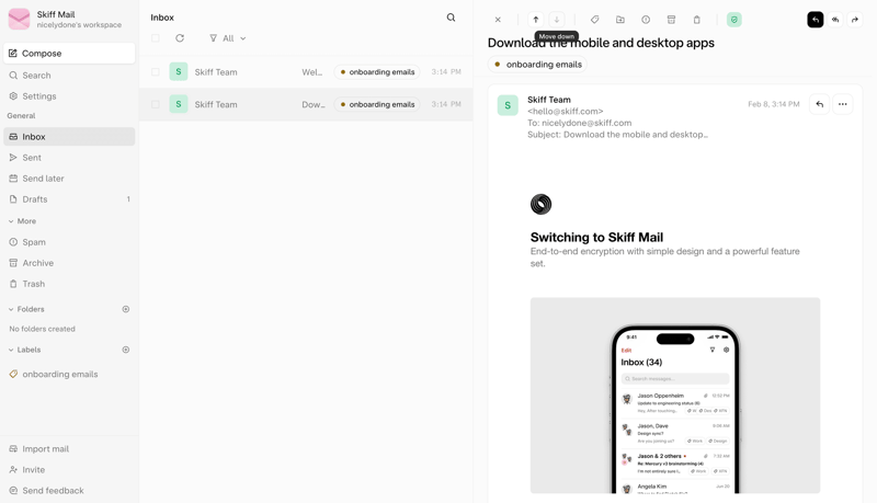 Skiff
			      ux ui design