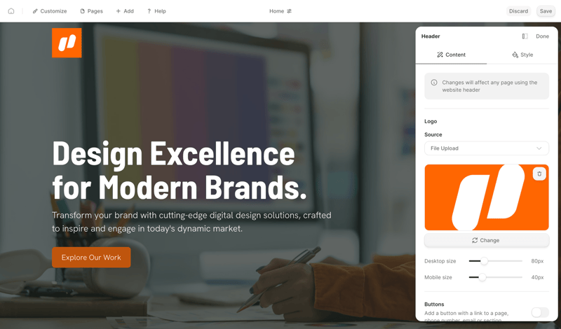 Durable screen example