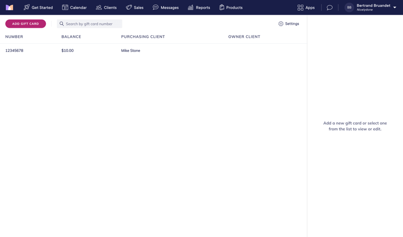 Mangomint screen example