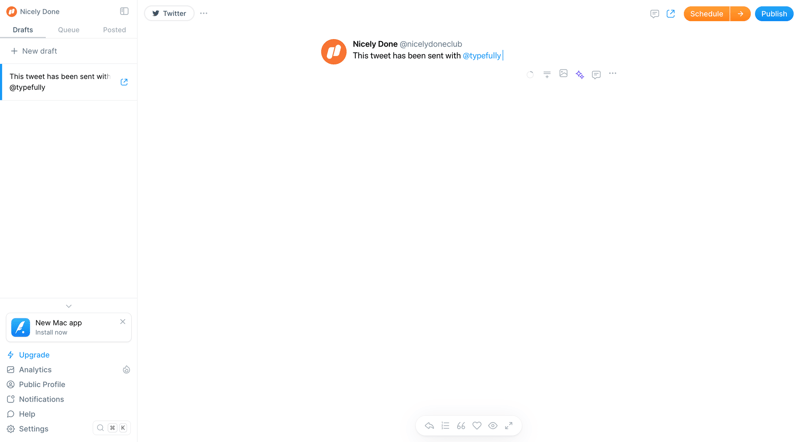 Typefully
			       ux ui design