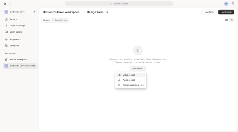 Descript
			              ux ui design