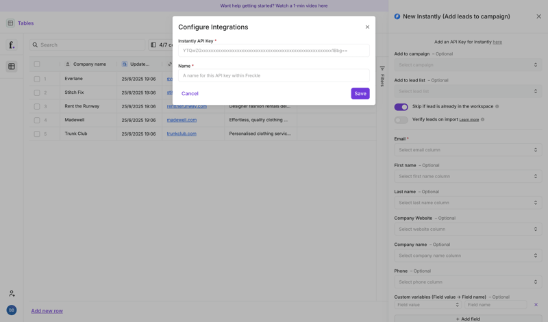 Freckle
			          ux ui design