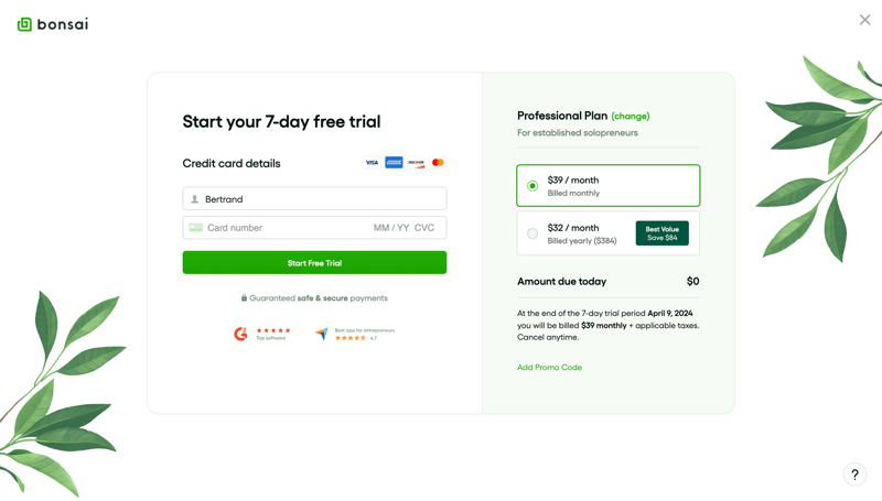 Bonsai
			                   ux ui design