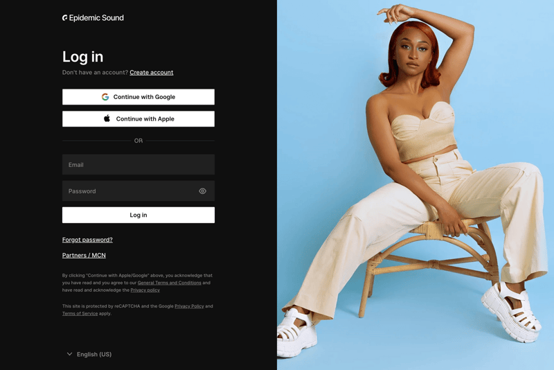 Epidemic Sound
			      ux ui design