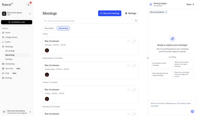 Fyxer screen example