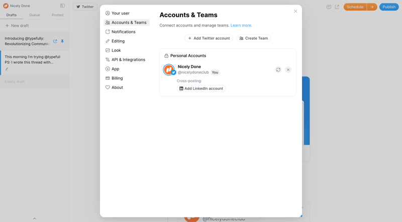 Typefully
			       ux ui design