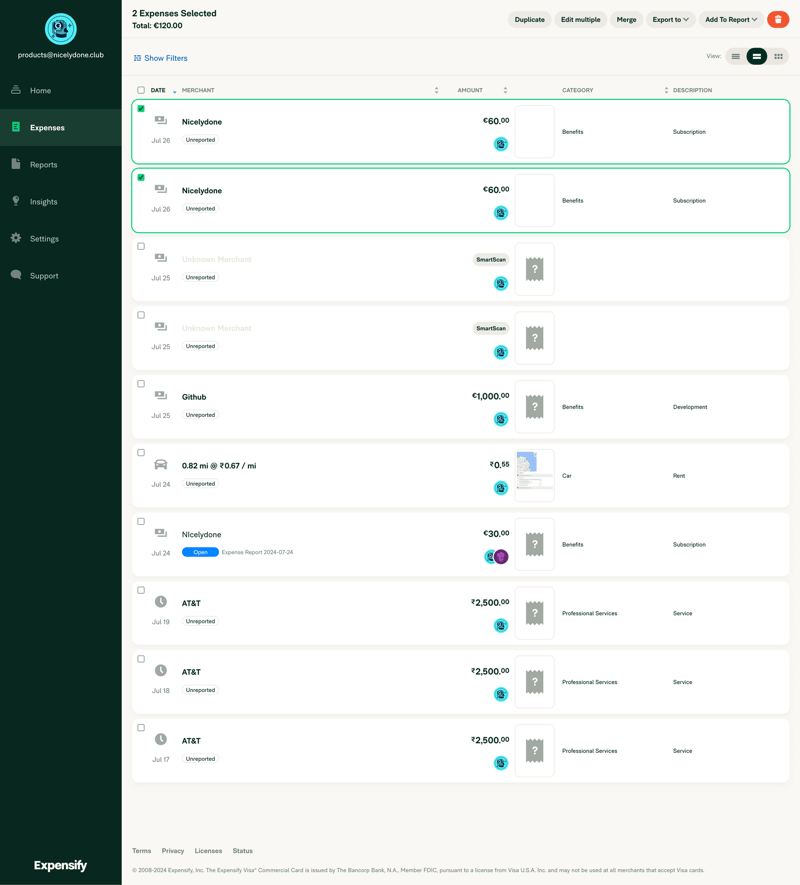 Expensify
			           ux ui design