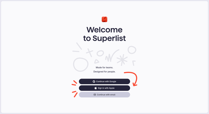 Superlist
			           ux ui design