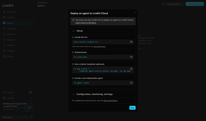 Livekit screen example
