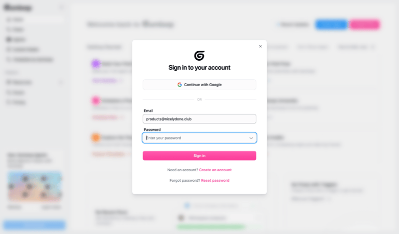 Gumloop screen example