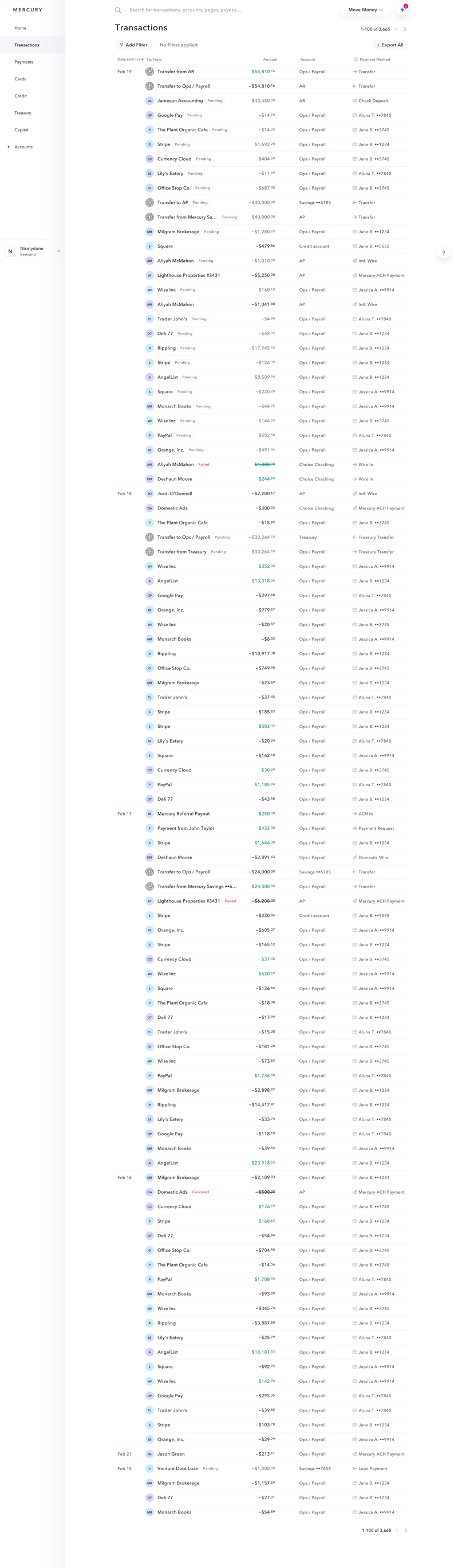 Mercury
			     ux ui design