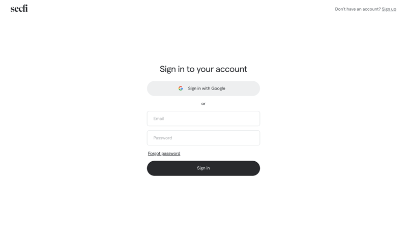 Secfi
			           ux ui design