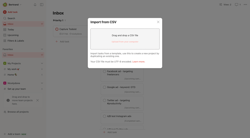 Todoist
			               ux ui design