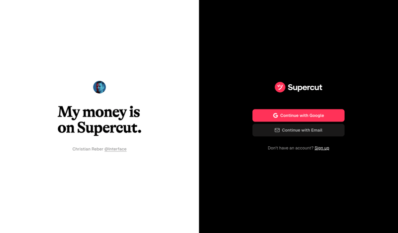 Supercut
			          ux ui design