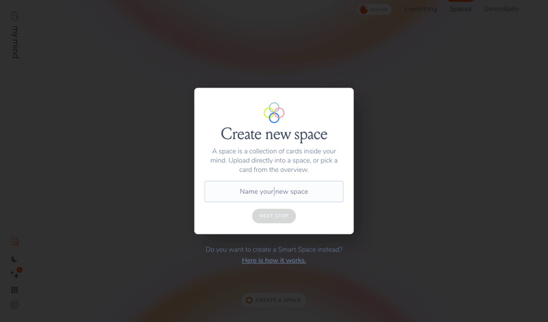 Mymind
			    ux ui design