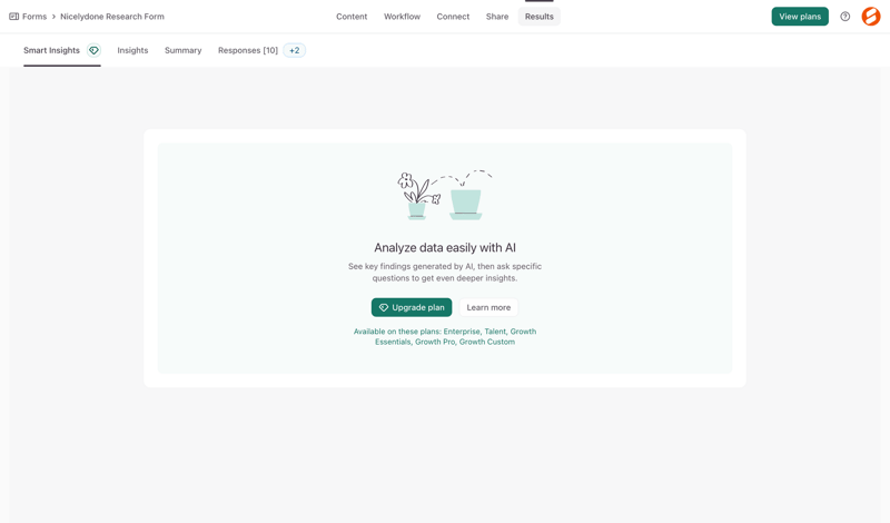 Typeform screen example