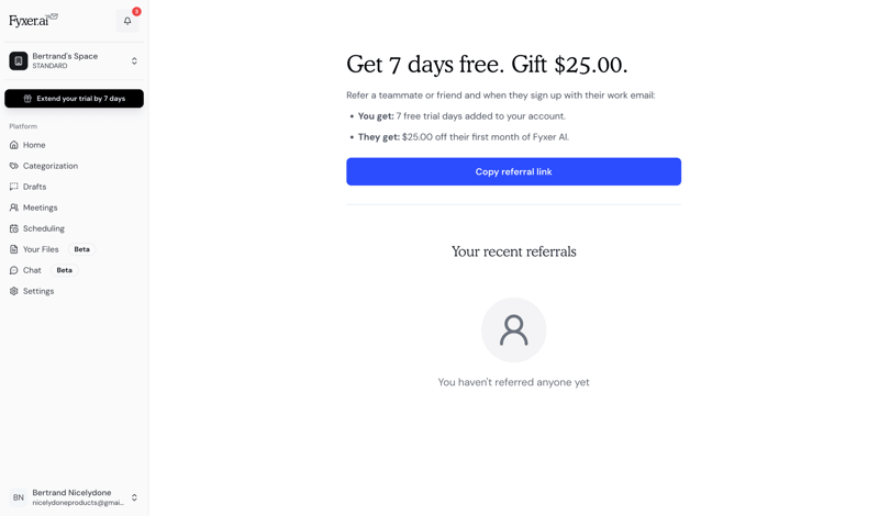 Fyxer screen example