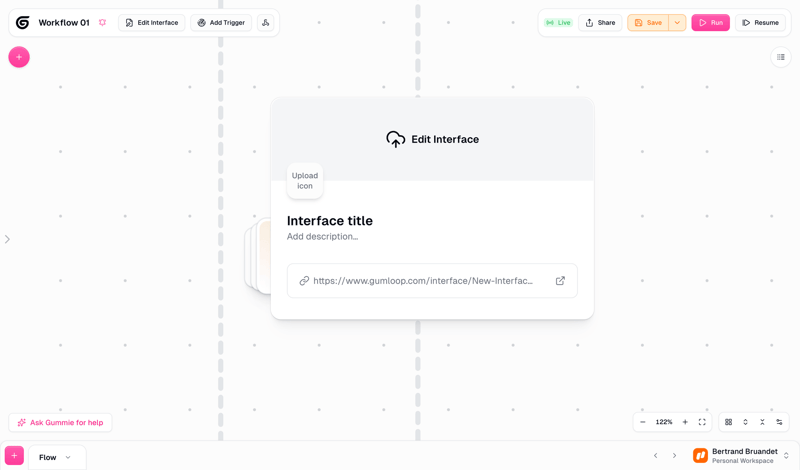 Gumloop screen example