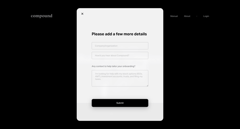 Compound
			      ux ui design