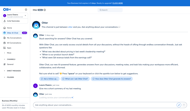 Otter
			                 ux ui design
