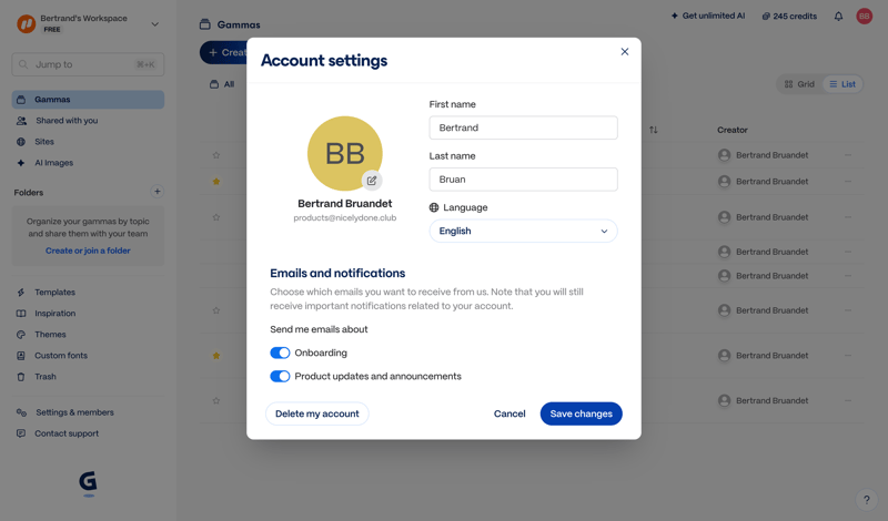 Gamma
			       ux ui design
