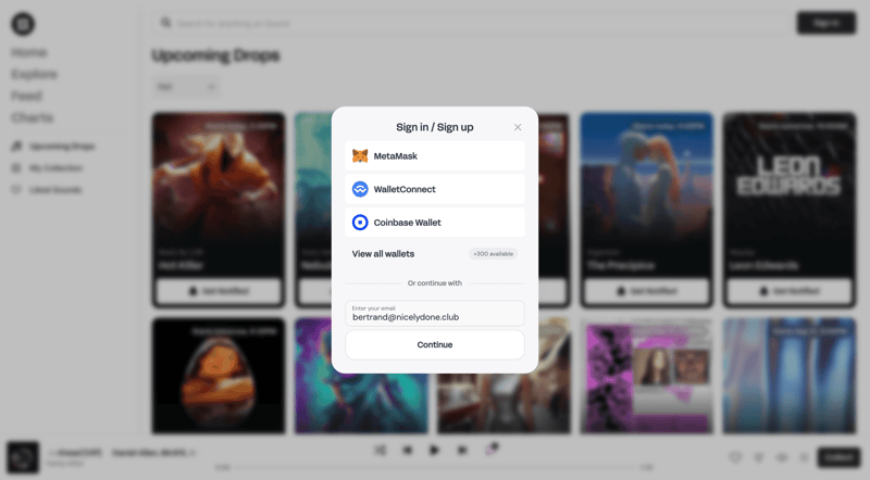 Sound.xyz
			          ux ui design