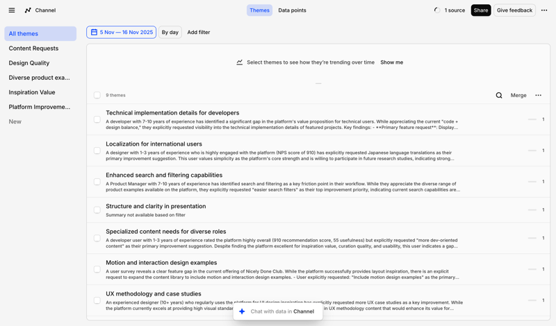 Dovetail screen example
