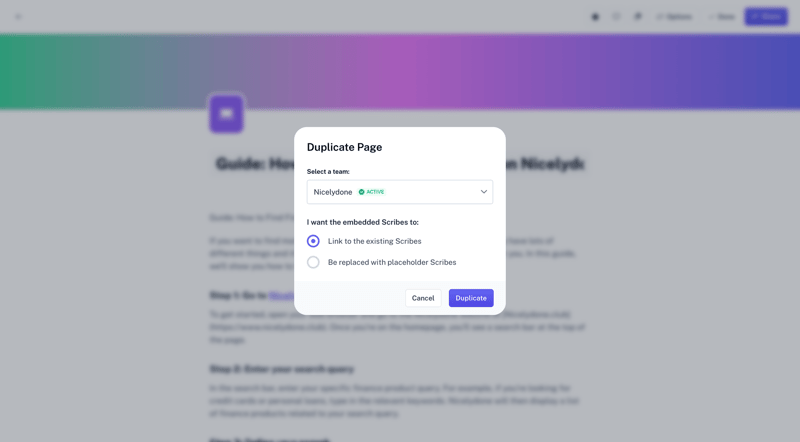 Scribe
			     ux ui design