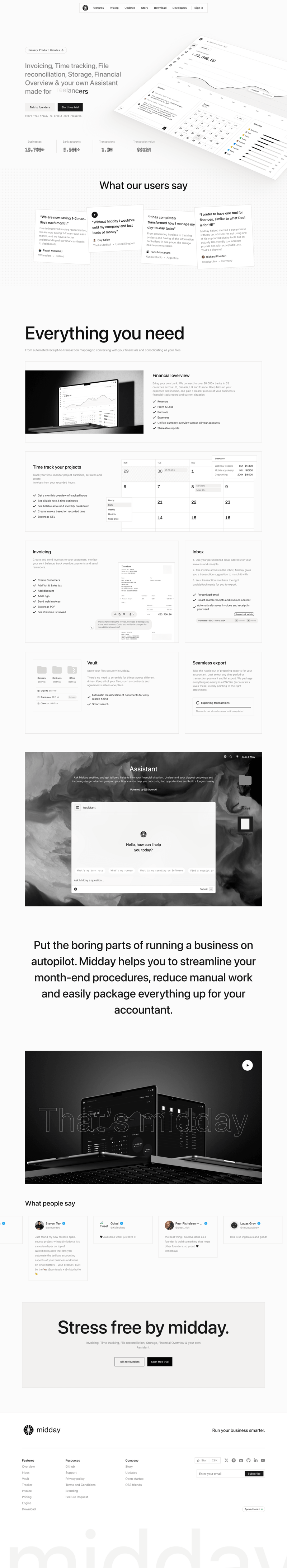 Midday screen example