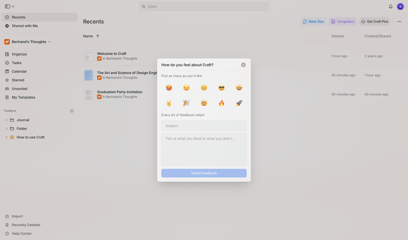 Craft
			   ux ui design