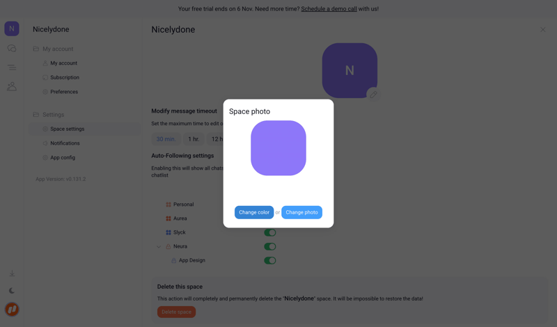 Orchestra screen example