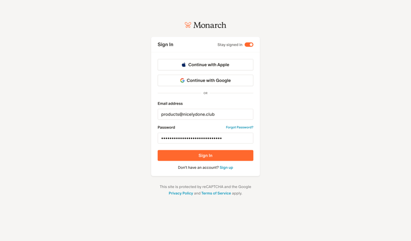 Monarch
			          ux ui design