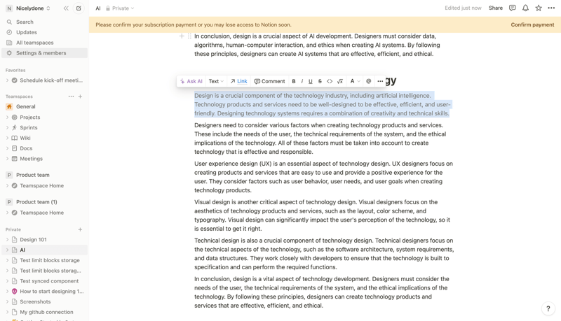 Notion
			            ux ui design
