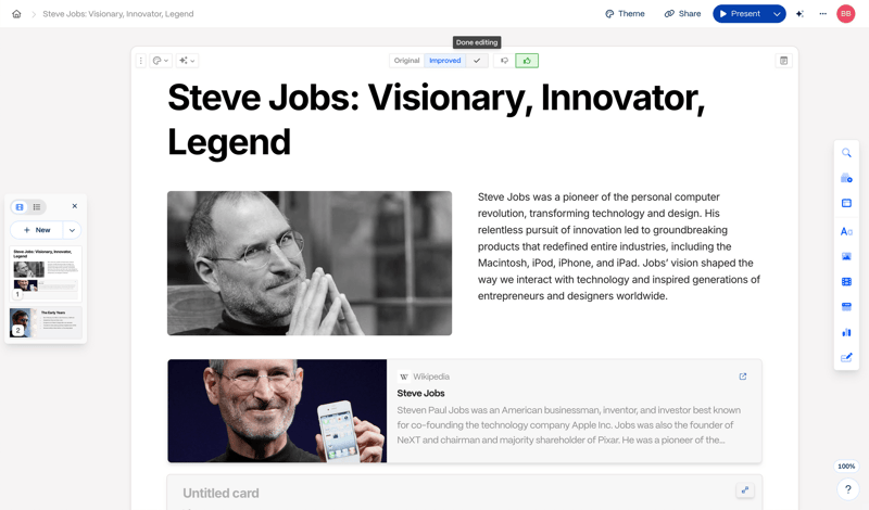Gamma screen example