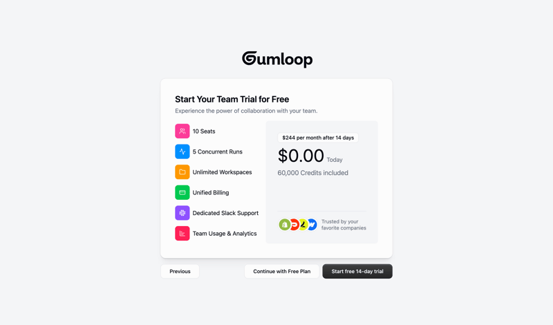 Gumloop screen example
