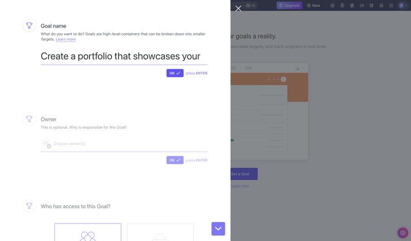 ClickUp
			         ux ui design