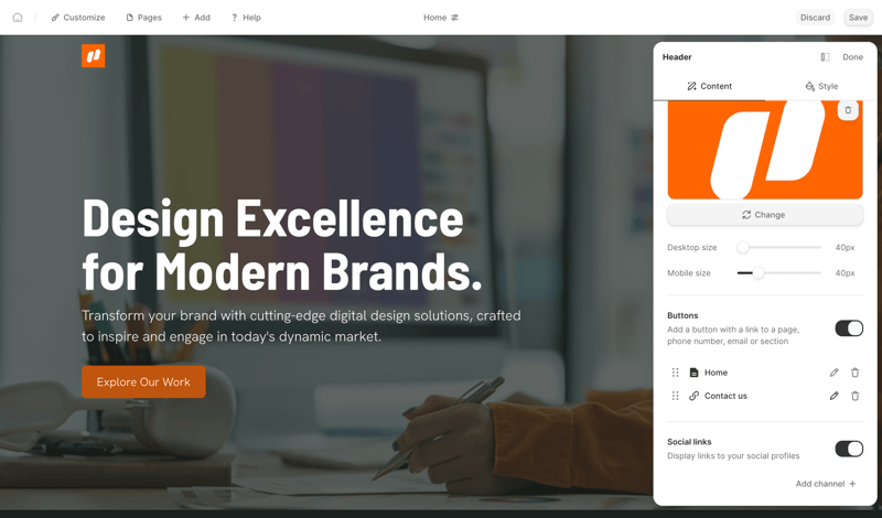 Durable screen example