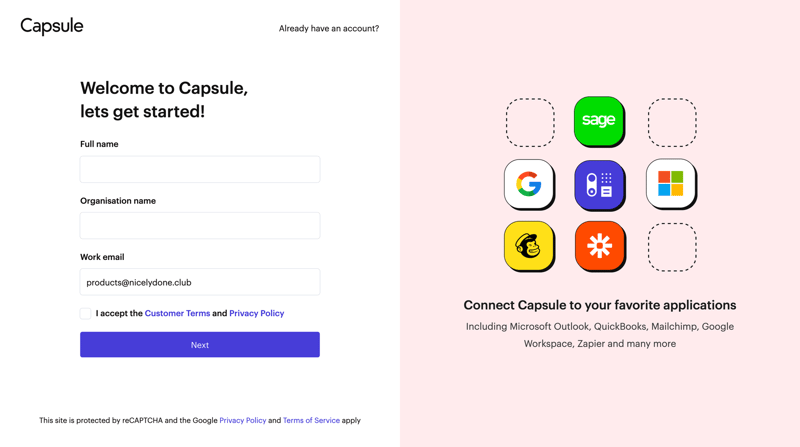 Capsule
			      ux ui design