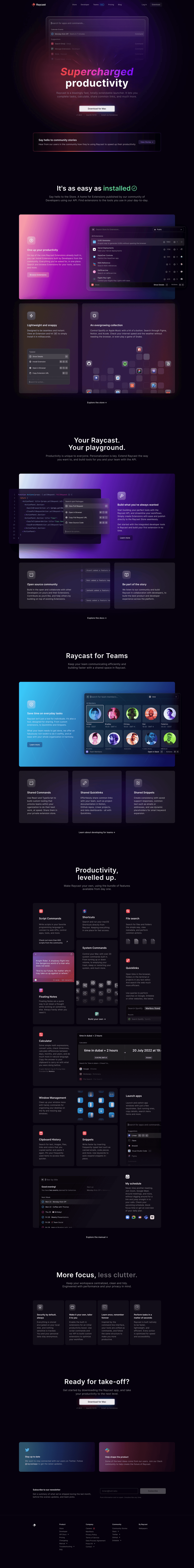 Raycast
page example