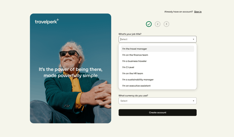 Travelperk screen example