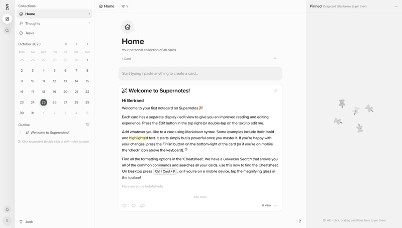 Supernotes
			        ux ui design