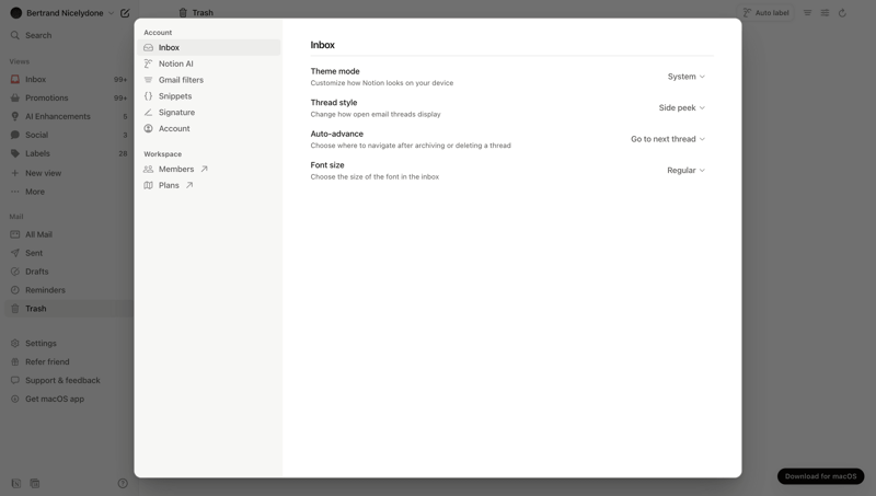Notion Mail
			      ux ui design
