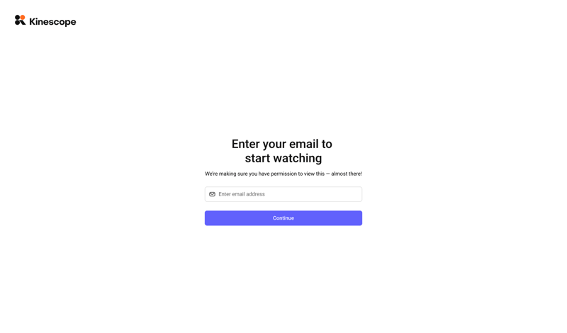 Kinescope screen example