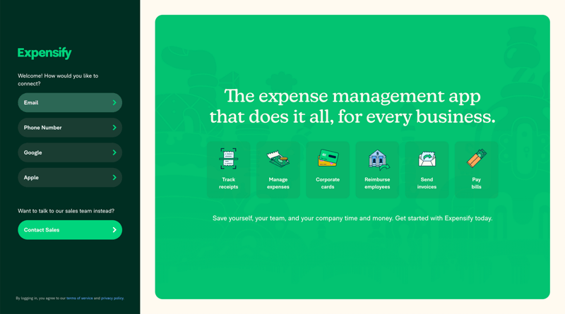 Expensify
			          ux ui design