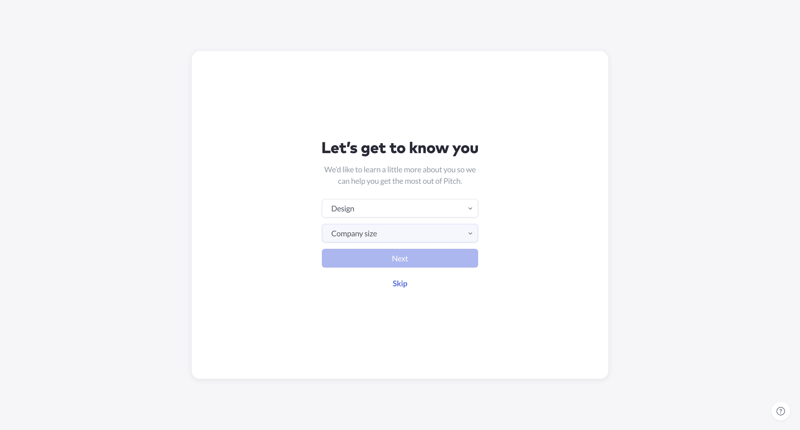 Pitch
			    ux ui design